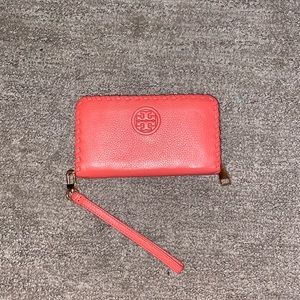 Coral Tory Burch wallet